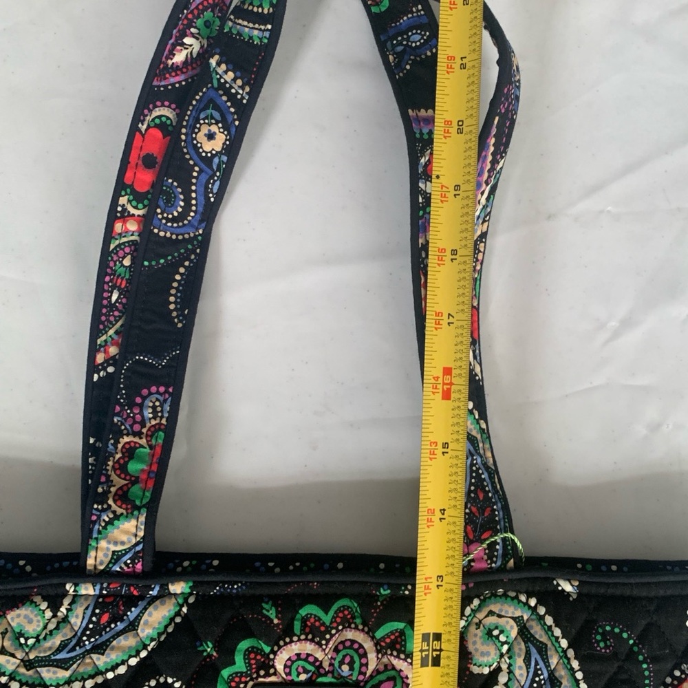 Pre Owned Women's Vera Bradley Kiev Paisley Tote Bag Stylish Practical Fashion - Picture 15 of 16
